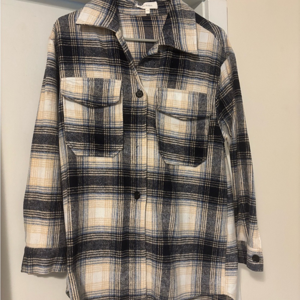 Bohme Black and Cream Plaid Jacket